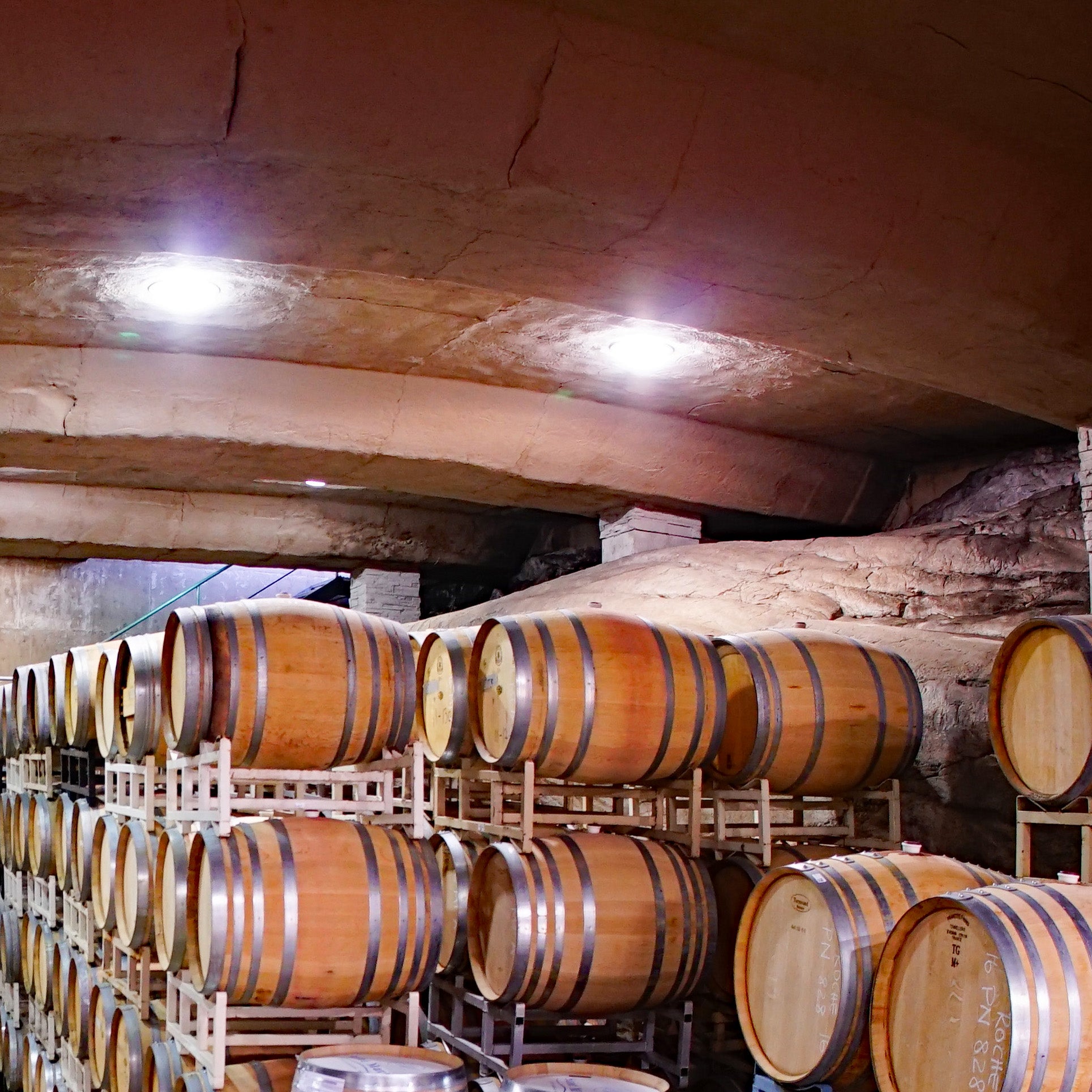 Natural Barrels at Pentâge Winery